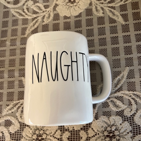 Rae Dunn by Magenta “NAUGHTY” Mug Traditional Rae Dunn Farmhouse Letters & Shape - Picture 5 of 5